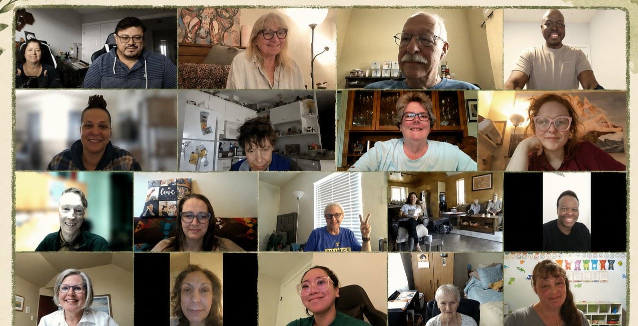 Survivors and loved ones on a CBSC peer support call